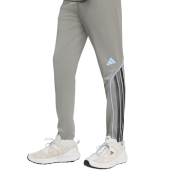 Agasalho Adidas Stadium 3 Listras Masculino - Cinza