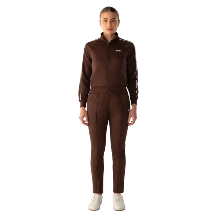 Agasalho Fila Classic Icon Feminino - Marrom