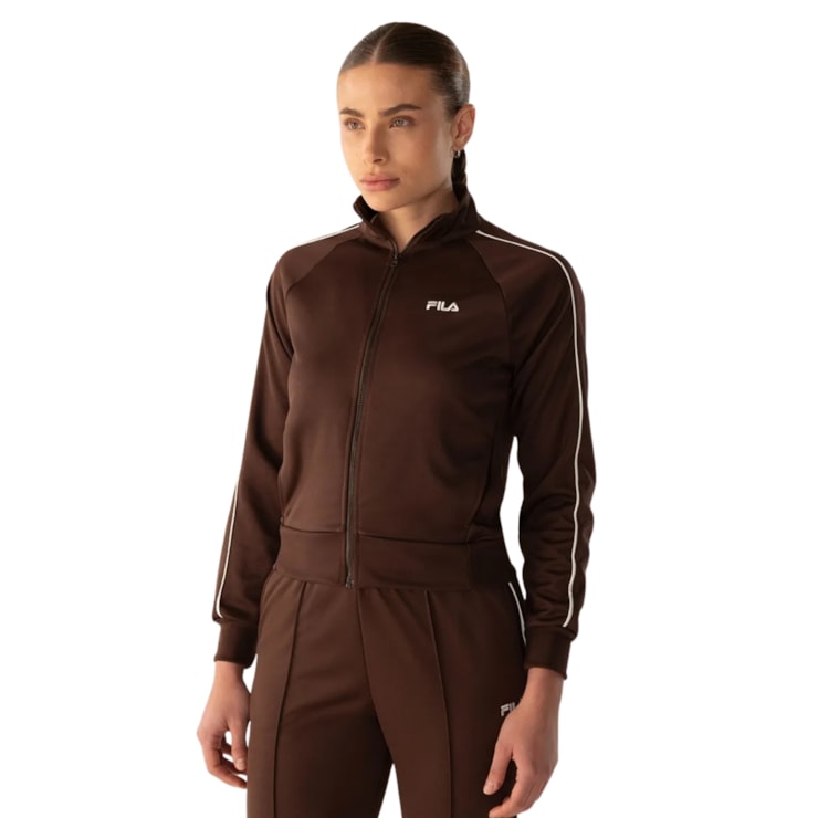 Agasalho Fila Classic Icon Feminino - Marrom