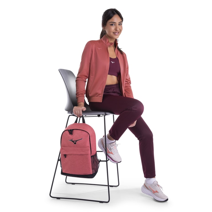 Agasalho Mizuno Basic II Feminino - Rosa/Bordô