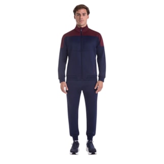 Agasalho Mizuno Root V Masculino - Azul/Vinho