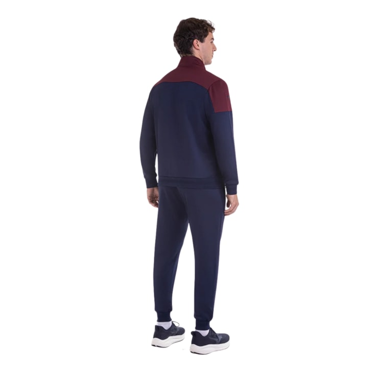 Agasalho Mizuno Root V Masculino - Azul/Vinho