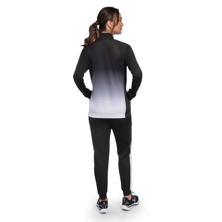 Agasalho Mizuno Soul Feminino - Preto/Branco