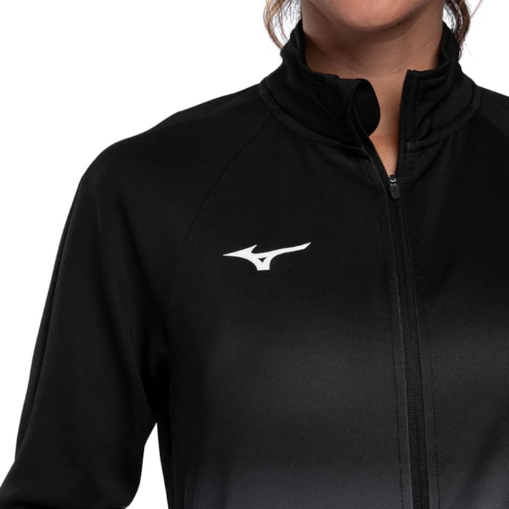 Agasalho Mizuno Soul Feminino - Preto/Branco
