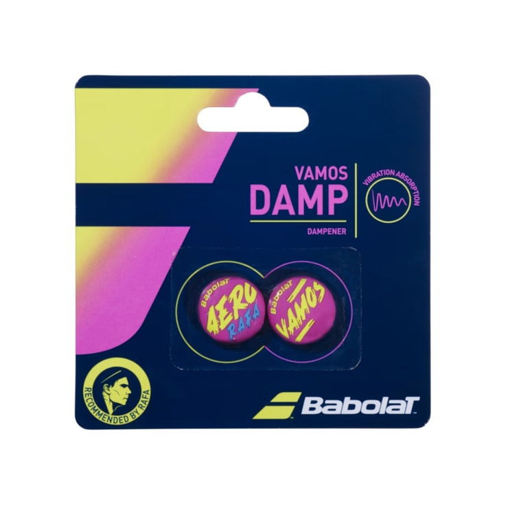 Anti Vibrador Babolat Vamos Damp X2 Rafa Unissex - Amarelo/Roxo
