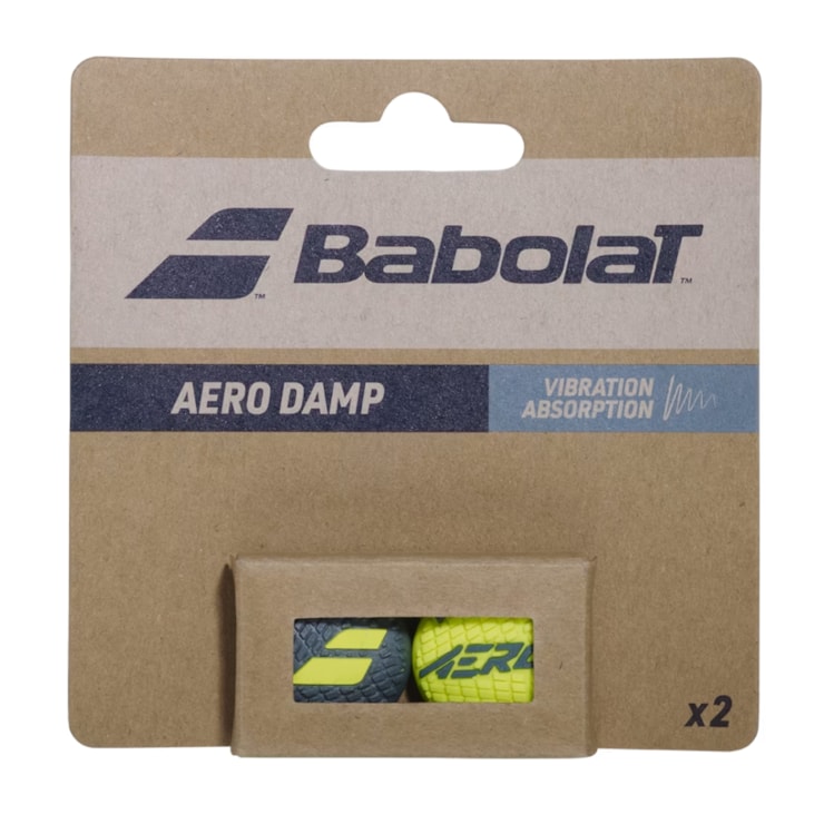 Antivibrador Babolat Aero Damp X2 Unissex - Cinza/Amarelo