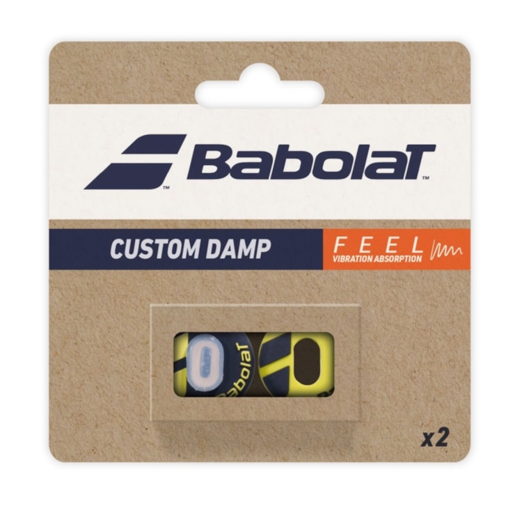 Antivibrador Babolat Custom Damp X2 Unissex - Preto/Amarelo