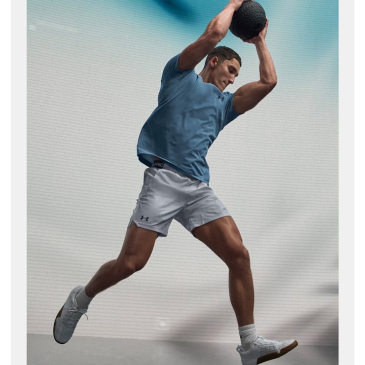 Bermuda Under Armour Vanish Woven 6 Pol Masculina - Cinza Clara