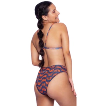 Biquini Speedo Open Copacabana Infantil - Azul/Laranja