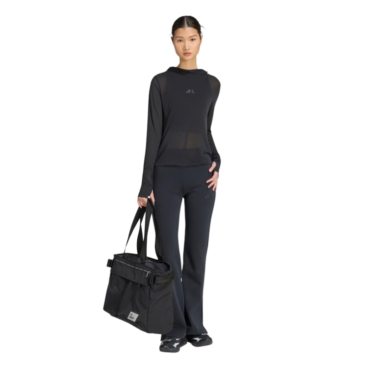 Blusa Com Capuz Adidas Slim Soft Lux Feminina - Preta