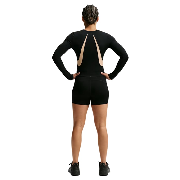 Blusa De Manga Longa Nike Pro Sculpt Feminina - Preta