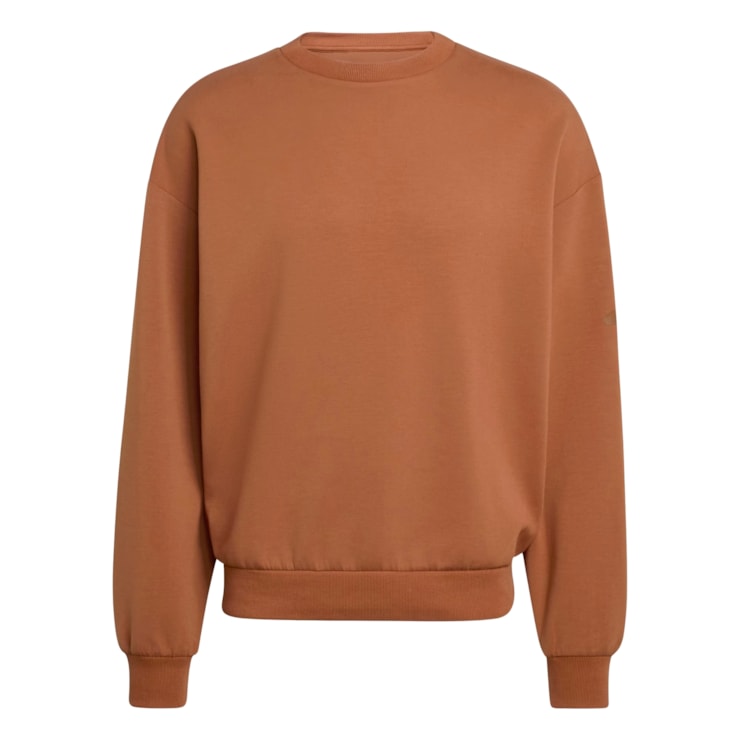 Blusão Adidas Moletom Soft Lux Crew Masculino - Marrom