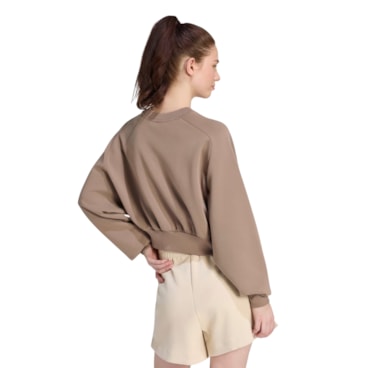 Blusão Adidas Soft Lux Loose Feminino - Marrom