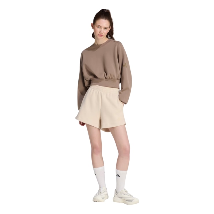 Blusão Adidas Soft Lux Loose Feminino - Marrom
