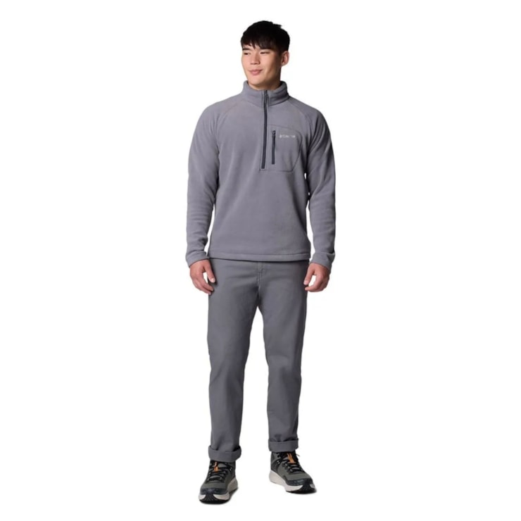 Blusão Columbia Fleece Fast Trek III Masculino - Cinza