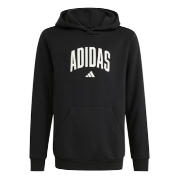 Blusão Com Capuz Adidas Codes Collegiate Infantil - Preto