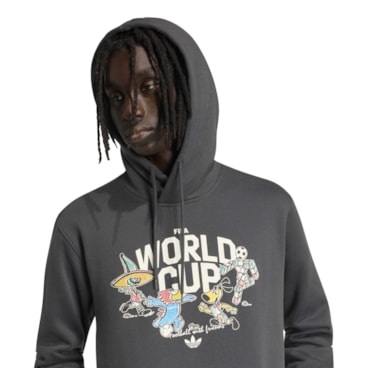 Blusão Com Capuz Adidas Mascote Da Copa Do Mundo Fifa 2026 Masculino - Grafite
