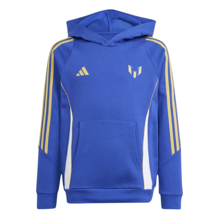 Blusão Com Capuz Adidas Messi Hoody Infantil - Azul
