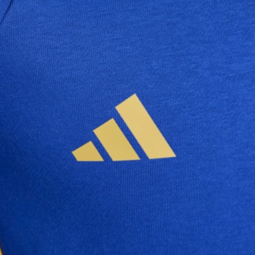 Blusão Com Capuz Adidas Messi  Hoody Infantil - Azul