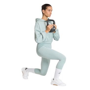 Blusão Com Capuz Adidas Yoga Feminino - Verde Claro