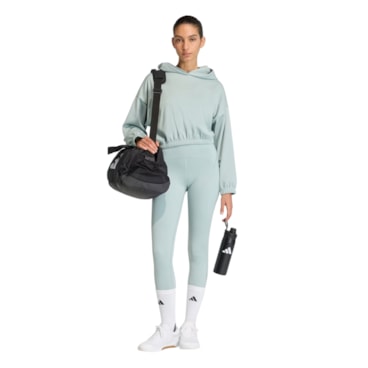 Blusão Com Capuz Adidas Yoga Feminino - Verde Claro
