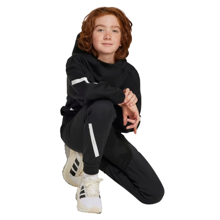 Blusão Com Capuz Adidas Z.N.E Infantil - Preto