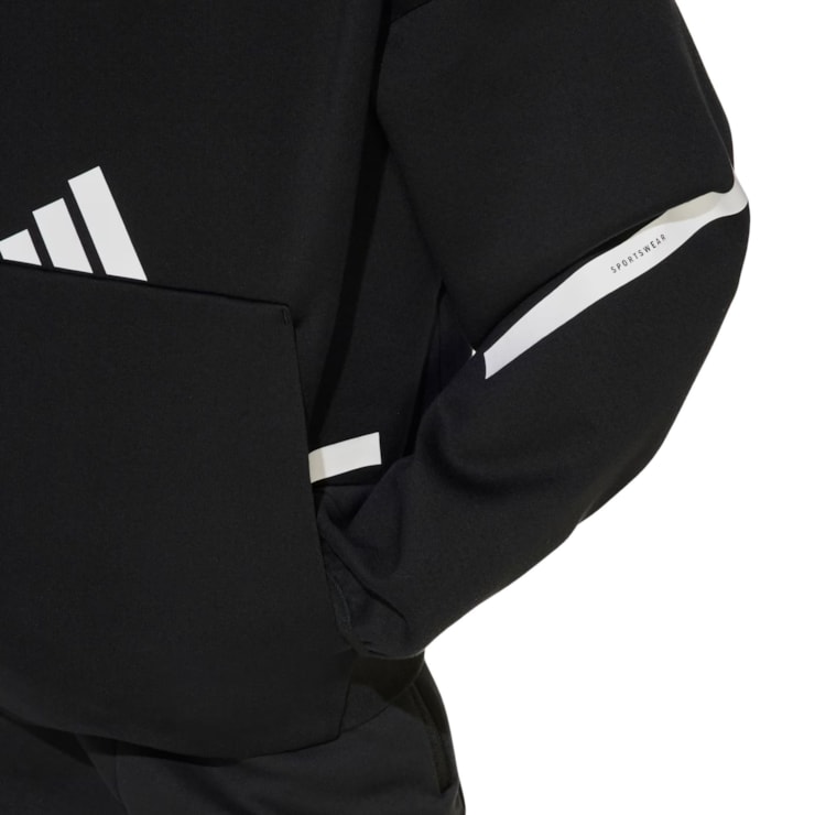 Blusão Com Capuz Adidas Z.N.E Infantil - Preto