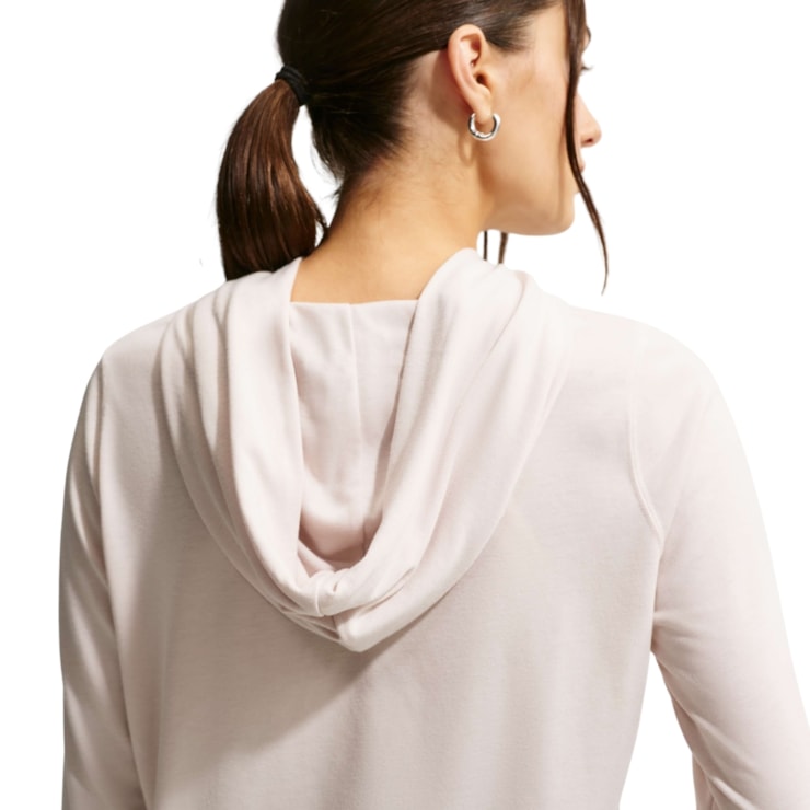 Blusão Com Capuz Nike Chill Knit Oversized Feminino - Branco