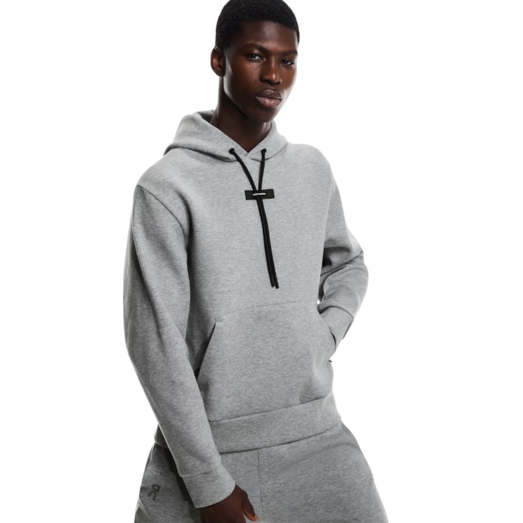 Blusão Com Capuz On Focus Tech Hoodie Masculino - Cinza