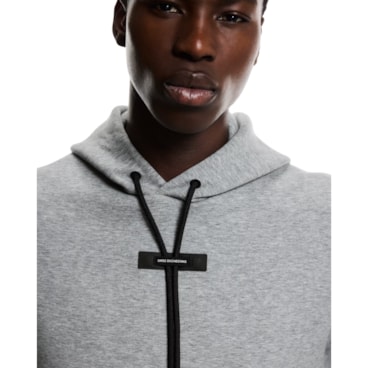 Blusão Com Capuz On Focus Tech Hoodie Masculino - Cinza