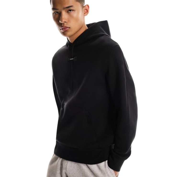 Blusão Com Capuz On Focus Tech Hoodie Masculino - Preto