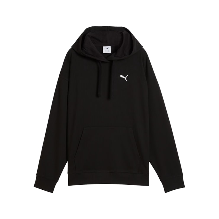 Blusão Com Capuz Puma Ess Elevated Comfort Rib Feminino - Preto
