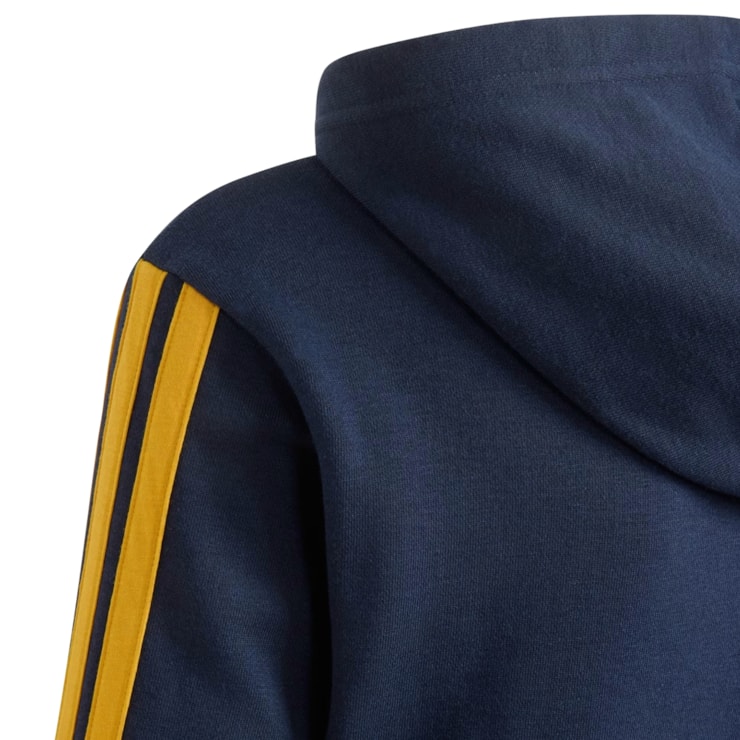 Blusão Com Capuz Real Madrid Adidas Infantil - Azul Marinho
