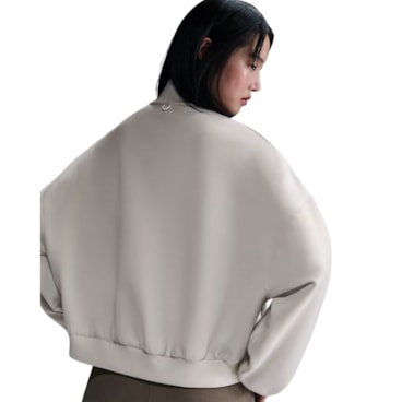 Blusão Nike 24.7 ImpossiblySoft Dri-Fit Oversized Feminino - Bege