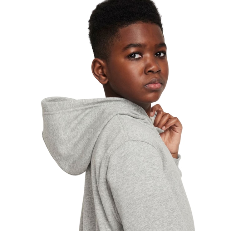 Blusão Nike Club Fleece Infantil - Cinza