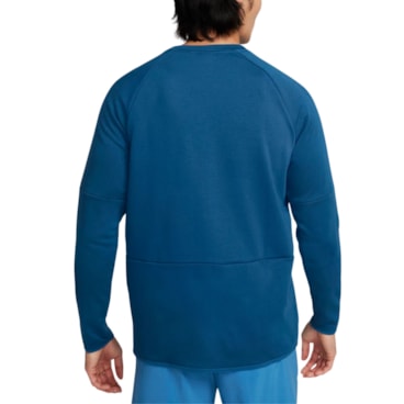 Blusão Nike Dri-Fit Fleece Crew Masculino - Azul