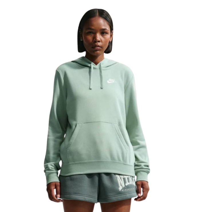 Blusão Nike Sportswear Club Fleece Feminino - Verde