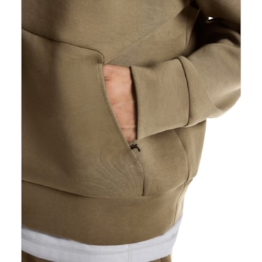 Blusão On Focus Tech Hoodie Masculino - Caqui