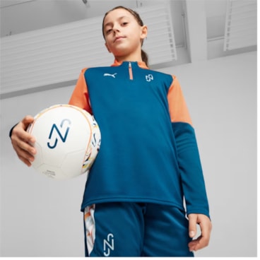 Blusão Puma Neymar Jr Infantil - Azul/Laranja