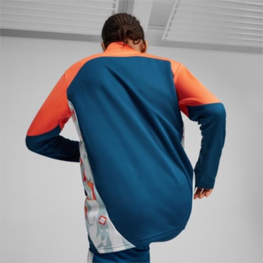 Blusão Puma Neymar Jr Infantil - Azul/Laranja