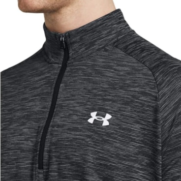 Blusão Under Armour 1/2 Zip Tech Textured Masculino - Preto