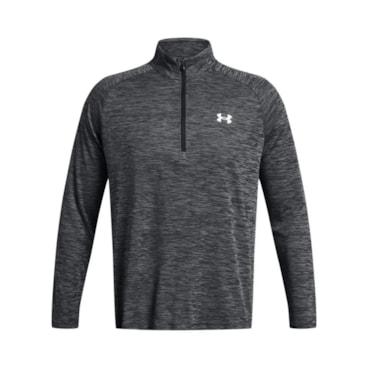 Blusão Under Armour 1/2 Zip Tech Textured Masculino - Preto