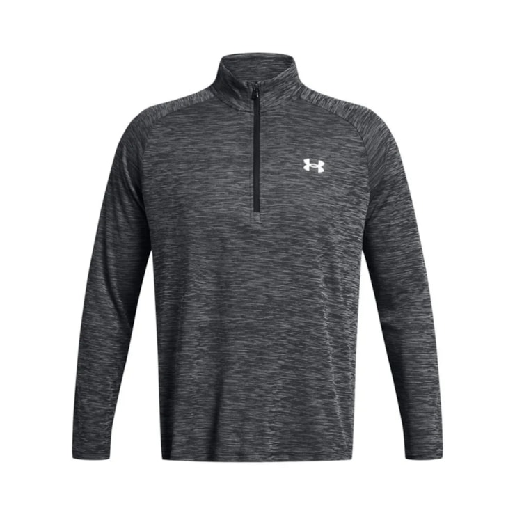 Blusão Under Armour 1/2 Zip Tech Textured Masculino - Preto