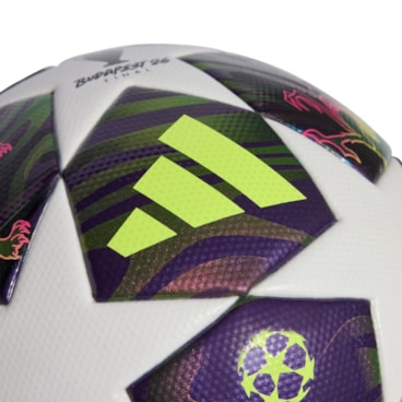 Bola Adidas Uefa Champions League Final Box Unissex - Roxa/Branca
