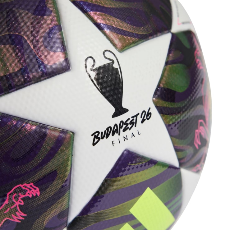 Bola Adidas Uefa Champions League Final Box Unissex - Roxa/Branca