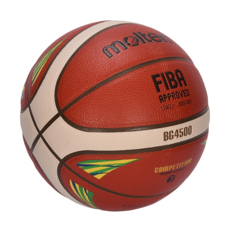 Bola Basquete Molten CBB Oficial FIBA T7 Unissex - Laranja