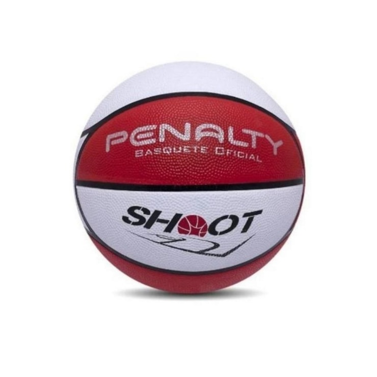 Bola Basquete Penalty Shoot Unissex - Vermelha/Branca