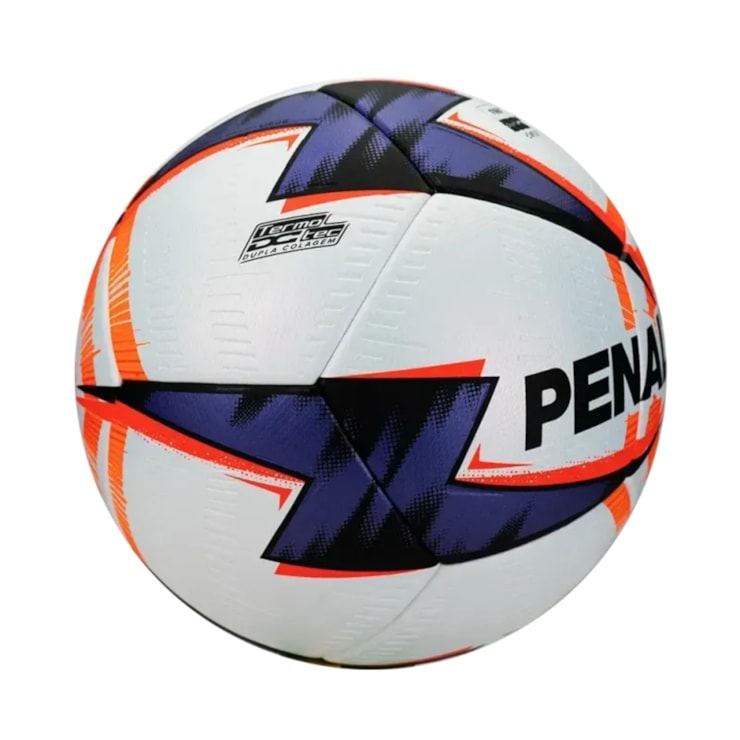 Bola Campo Oficial Penalty Mag11A XXVI Professional Unissex - Branca/Laranja
