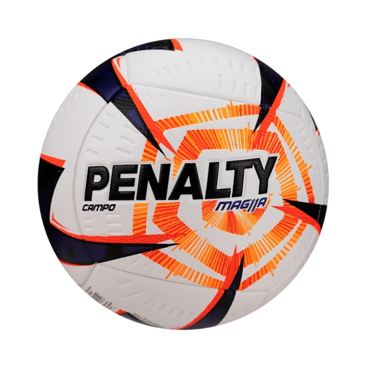 Bola Campo Penalty Mag11A R2 XXVI Unissex - Branca/Laranja