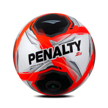 Bola Campo Penalty S11 R1 XXV Unissex - Branca/Vermelha